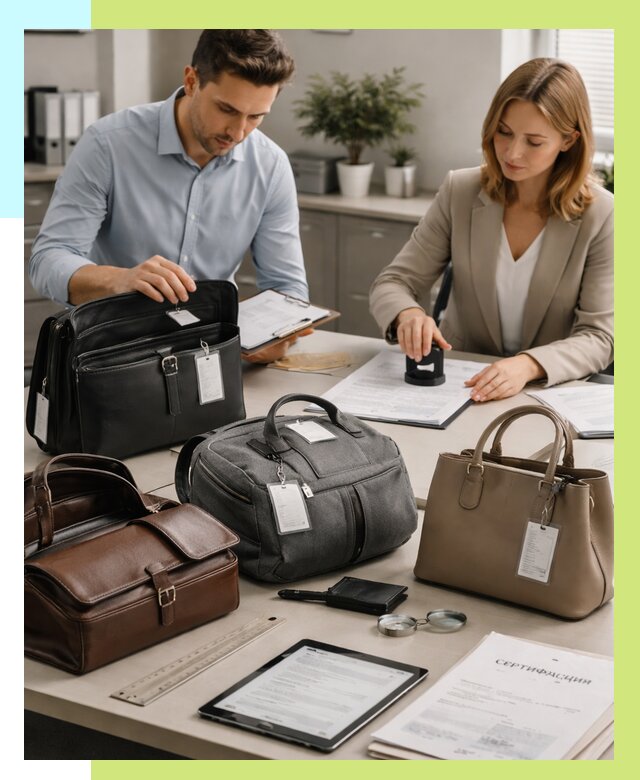 Сертификация сумок в Белорецке от 7603 руб. | Алешин-Блр