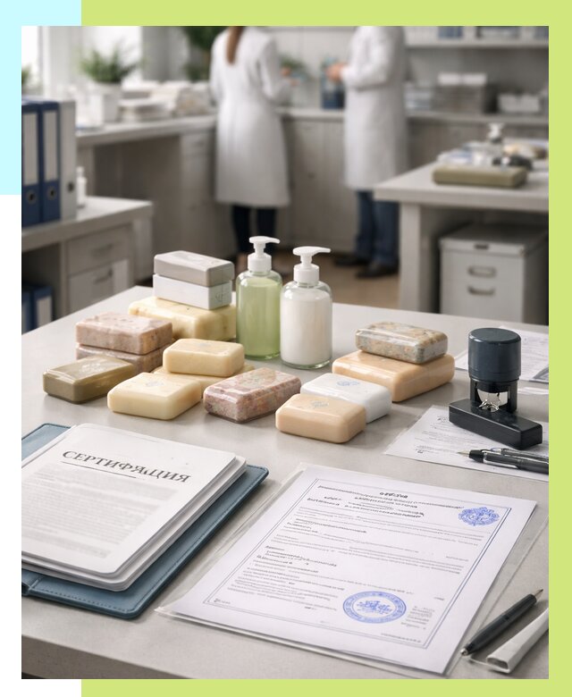 Сертификация мыла и сертификат на мыло в Белорецке от 12164 | Алешин-Блр