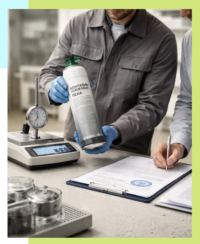 Сертификация монтажной пены в Белорецке от 15206 р. | Алешин-Блр