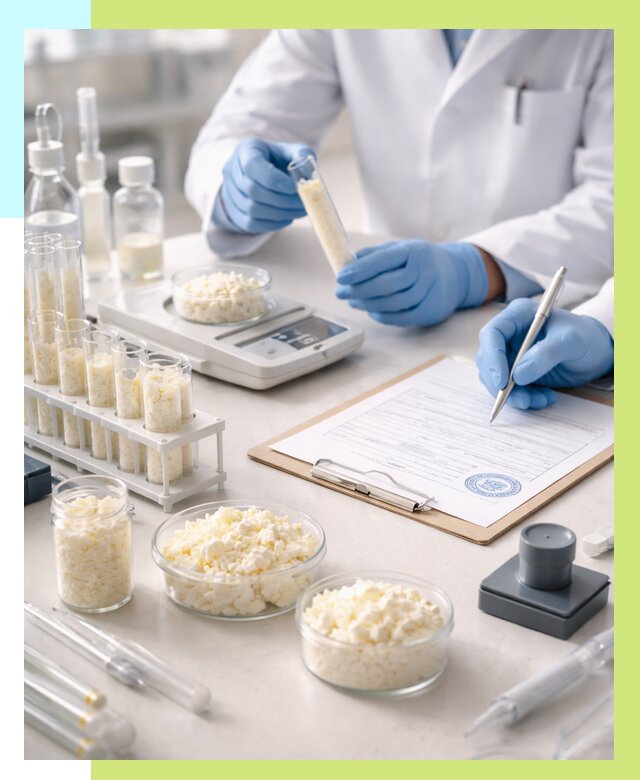 Сертификация творога в Белорецке от 12164 р. под ключ | Алешин-Блр