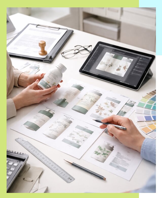 Профессиональная разработка дизайна и текста этикетки продукции в Белорецке