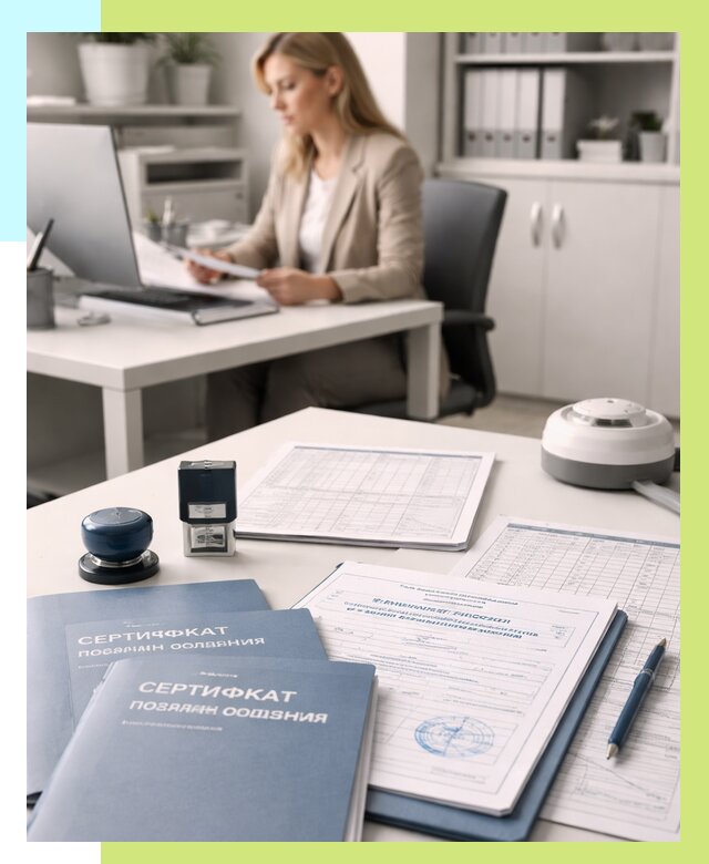 Сертификаты пожарной безопасности в Белорецке от 15206 р. | Алешин-Блр