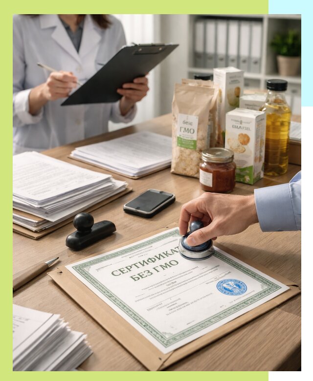 Получение сертификата Без ГМО для продукции в Белорецке