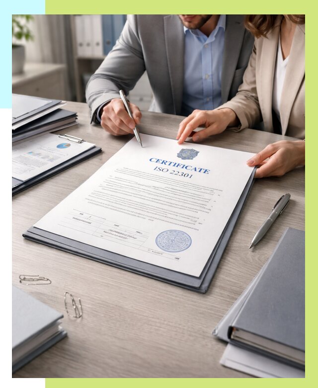 Сертификат ISO 22301 в Белорецке от 45617 р. | Алешин-Блр срочно